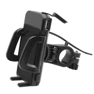Universal Cellphone Mount Holder Motorcycle Handlebar Phones Mount +USB Charger